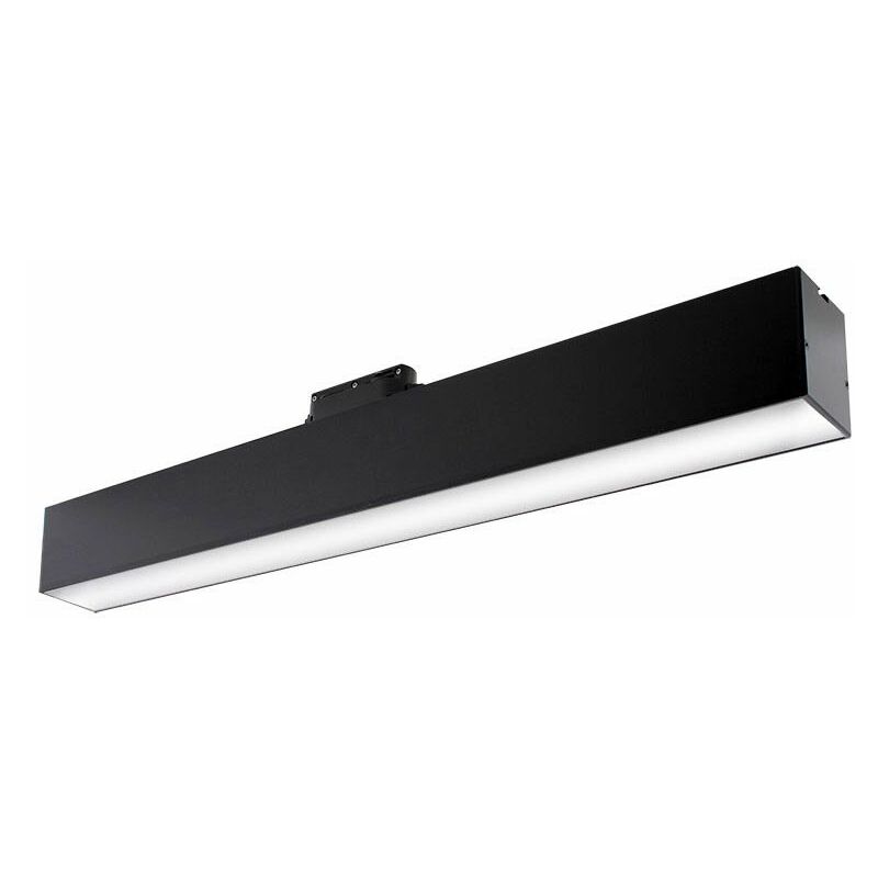 

Iluminashop - Foco LED para carril Lineal Track 12W Negro Trifásico con Temperatura Regulable 2700 - 6000