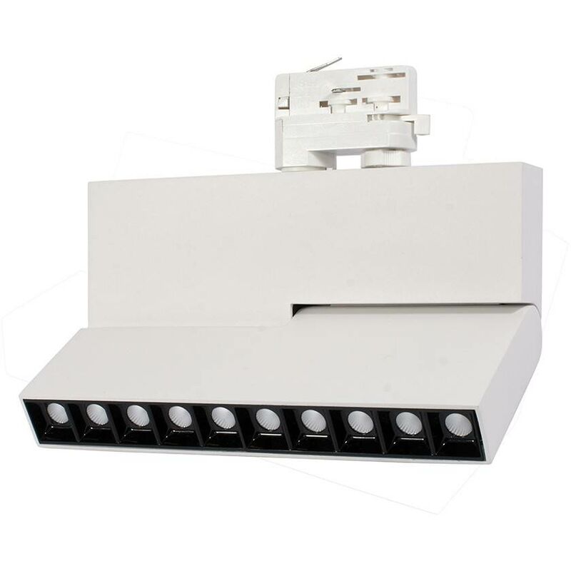 

Barcelona Led - Foco LED para carril trifásico 30W antideslumbrante UGR19 | Blanco