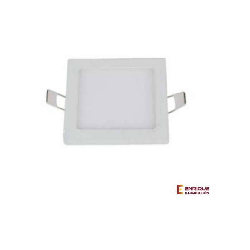 

Foco LED pequeño cuadrado blanco 9cm 8w 3000K luz calida