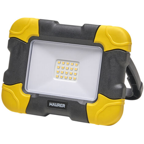 Foco Led Plano Recargable  10 Watt. 800 Lumenes Luz blanca 4000ºK Protección IP44. Portatil