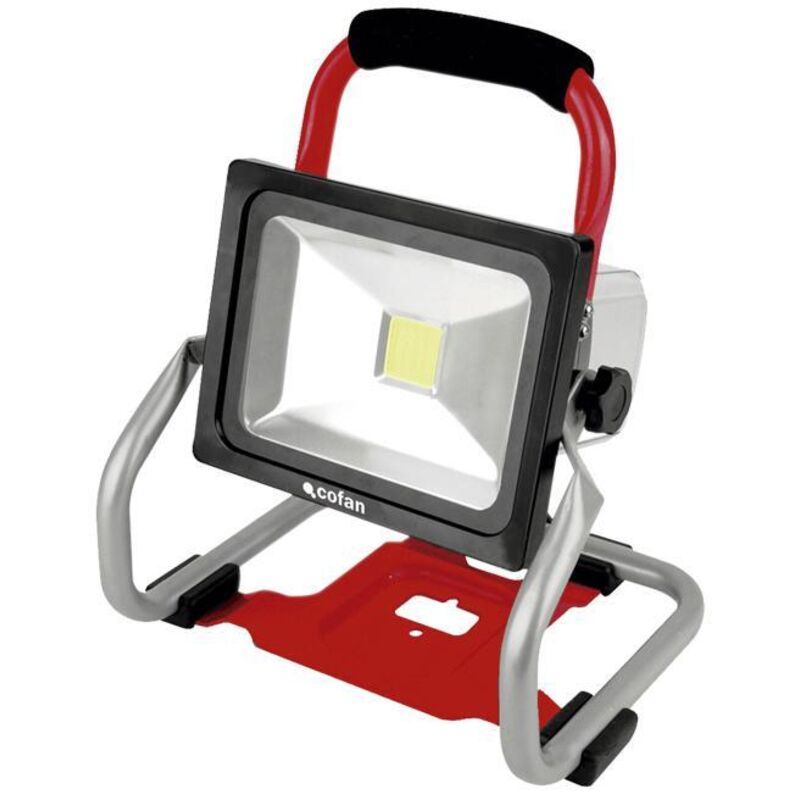 Foco led portátil a bateria li-ion 18v 20w , Foco de trabajo Led Portátil a Batería de Litio Li-ion. Proyector de trabajo led giratorio a bateria