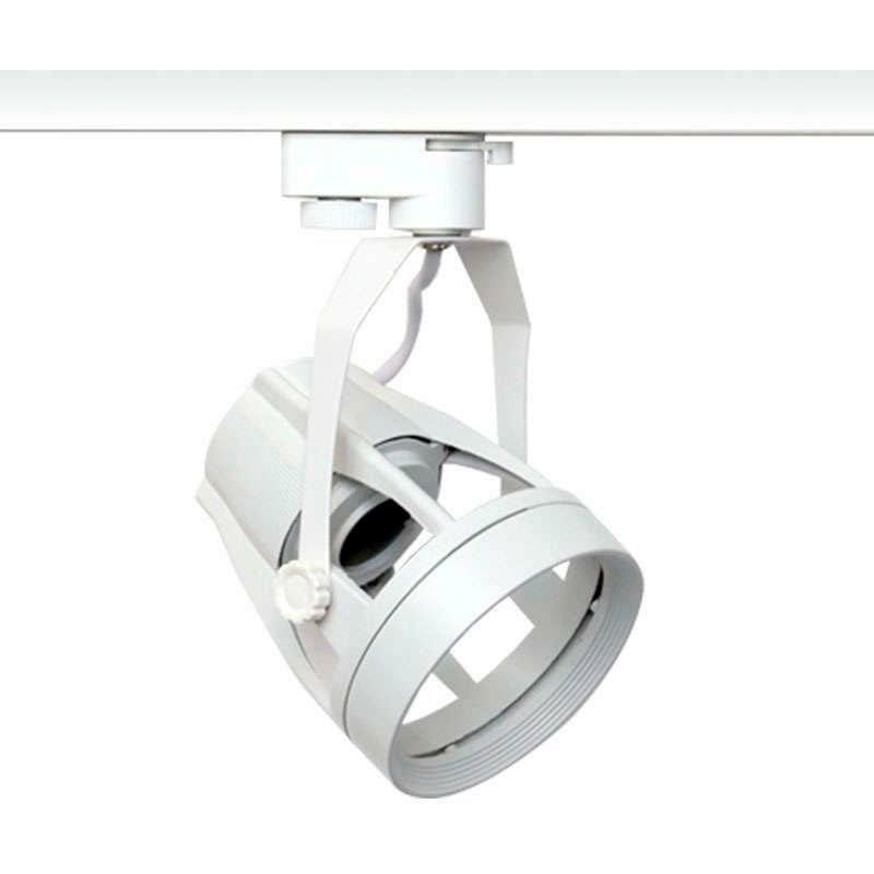 Ledbox - led rail dokos Boîtier E27 blanc Projecteur sur rail triphasé