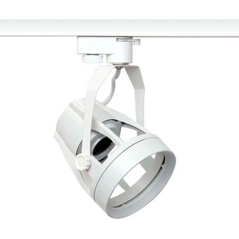 LEDBOX Foco LED RAIL DOKOS Housing E27 blanco carril Trifásico