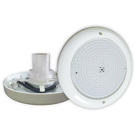Foco LED RGB 24W 12V AC para piscinas de fibra o acero