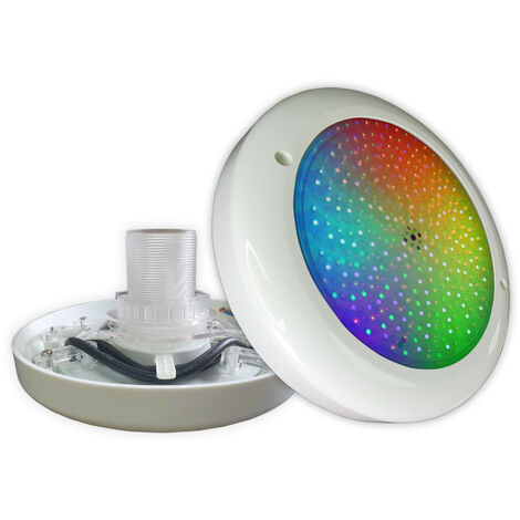 Foco LED RGB 35W 12V AC para piscinas de fibra o acero