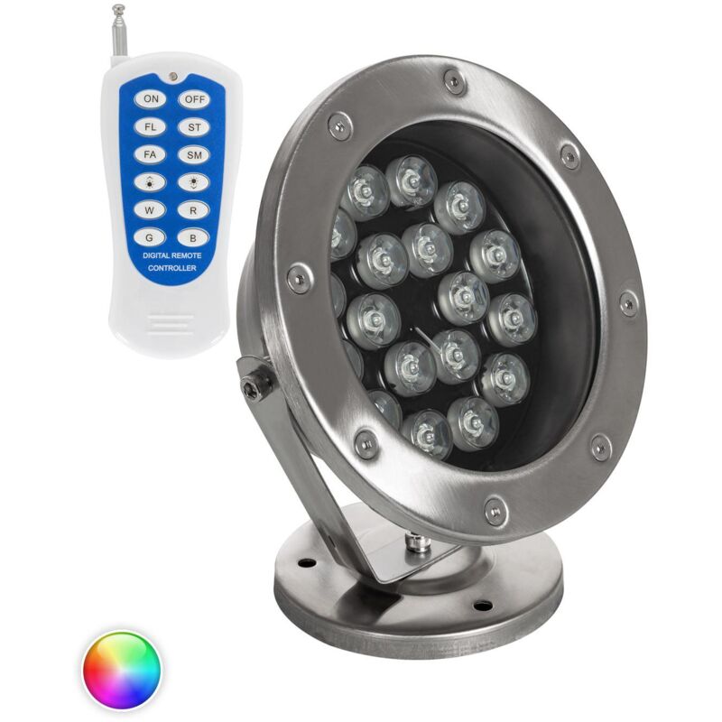 

Foco LED RGB de Superficie 12V 18W Sumergible IP68 RGB - RGB