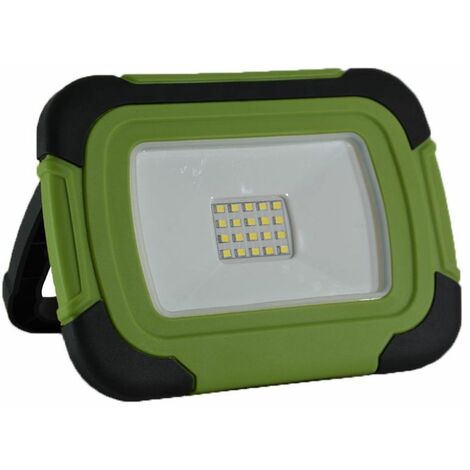 Foco LED Samsung V-TAC de 10 W, recargable, negro y verde, blanco natural, IP44