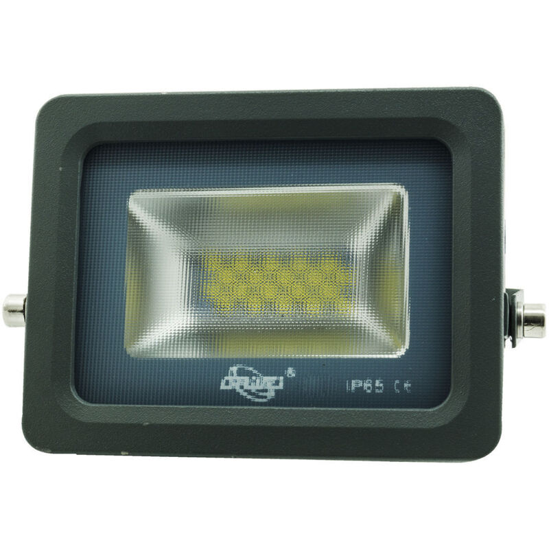 Foco Led Smd Slim Foco Exterior Ip65 Luz 6000k Blanco Frío Gris 10w