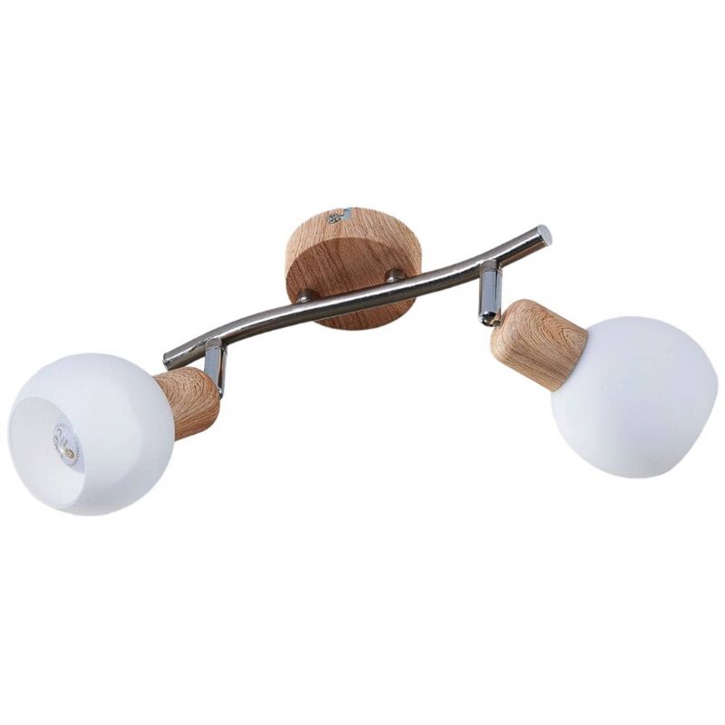 

Foco LED Svenka de 2 llamas, efecto madera