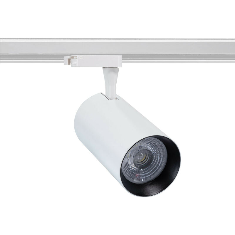 

Efectoled - Foco LED Vulcan Blanco 30W para Carril Bifásico Blanco Cálido 3000K - 3500K . - Blanco Cálido 3000K - 3500K