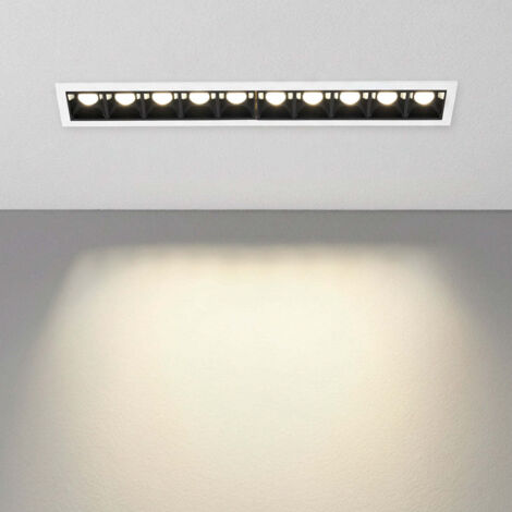 Foco lineare LED incassato 14W - UGR18 - CRI90 - Driver LIFUD - Bianco Neutro