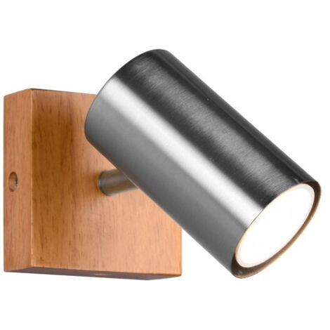Foco Marley Niquel Y Madera 1xGU10 Trio Lighting