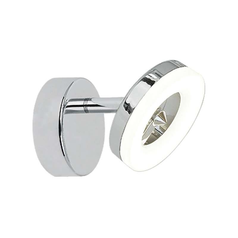 

Aplique a pared led Cedro cromado 8 cm(alto)9 cm(ancho)11 cm(largo).