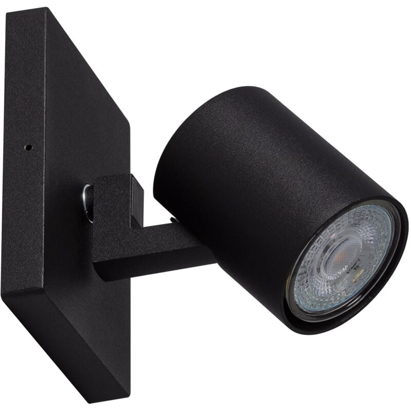 

Efectoled - Foco Portalámparas de Superficie Direccionable de Aluminio Gylu para Bombilla GU10 Negro - Negro