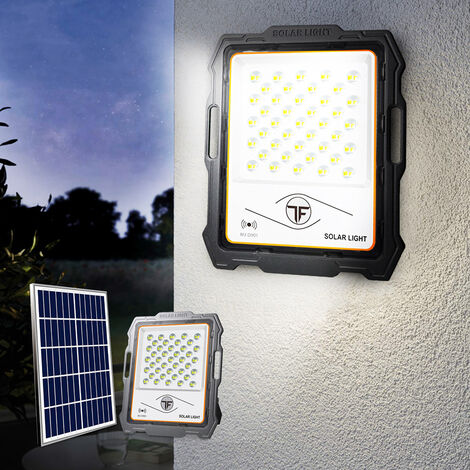 Foco portátil con placa solar de 100W LED 2000 lúmenes teledirigidos Inluminatio M - 2.380000