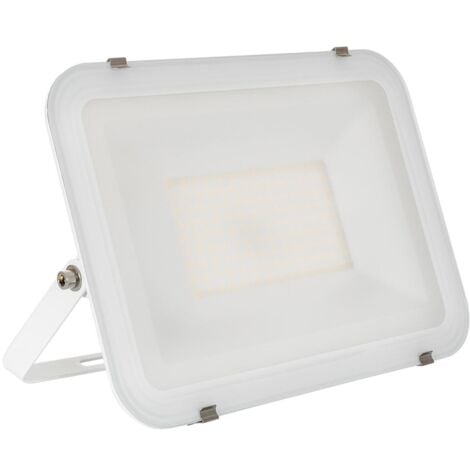 EFECTOLED Foco Proyector LED 100W 120lm/W IP65 Slim Cristal Blanco Blanco Frío 6000K 110°