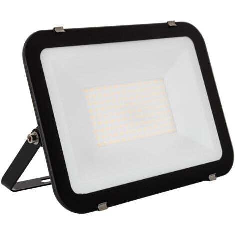 Foco Proyector LED 100W 120lm/W Slim Cristal Negro