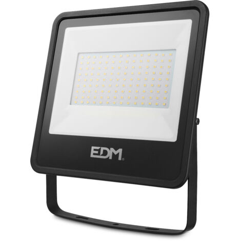 Foco proyector led 100w 8200lm 4000k luz dia black series 24,6x22,8x2,9cm edm