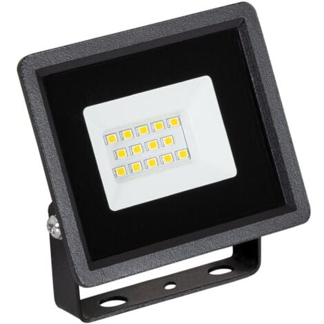 LEDKIA Foco Proyector LED 10W 110lm/W IP65 Solid Blanco Cálido 3000K