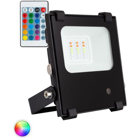 Foco Proyector LED 10W 135 lm/W IP65 HE PRO RGB Regulable RGB .120º - RGB 120º