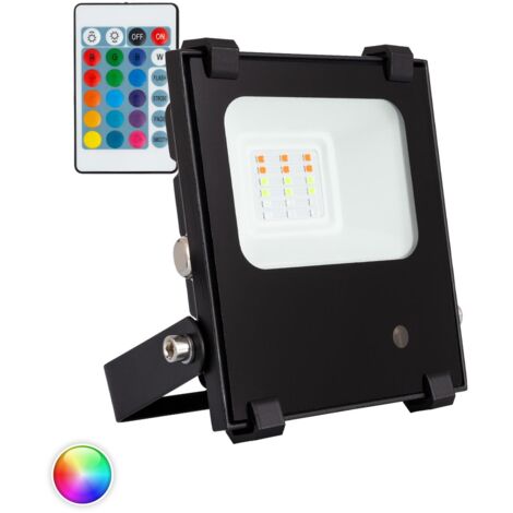 Foco Proyector LED 10W 135 lm/W IP65 HE PRO RGB Regulable RGB - RGB