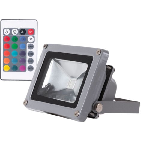 Foco Proyector LED 10W 800Lm IP65 RGB 40.000H [JWSFL10RGB]