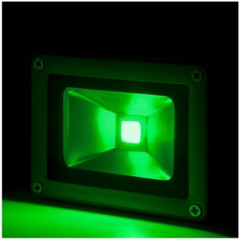 GREENICE Foco Proyector LED 10W 850Lm IP65 Brico Verde 40.000H [BQFS11510-G]