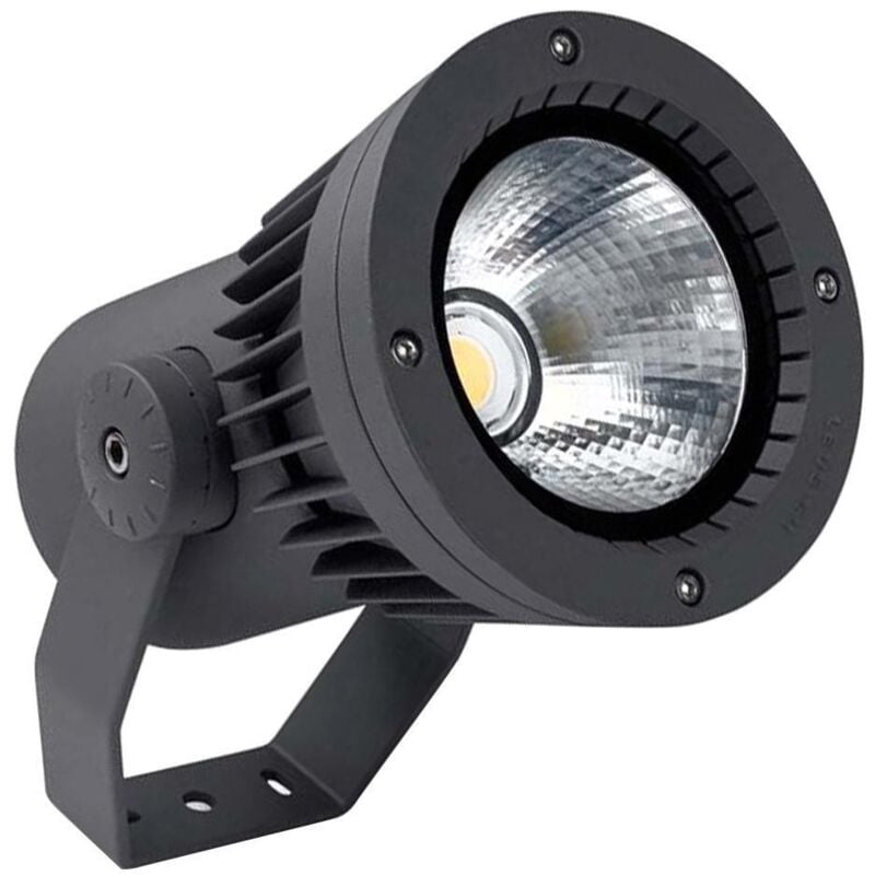 Leds C4 Hubble Cob led ø126mm Pantalla led para exteriores Luz Urban Grey IP65 IK07 4000K