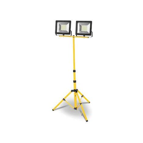 Foco Proyector Led 2 X 50 W 6400 K Tripode Matel 5000 Lm Ip65
