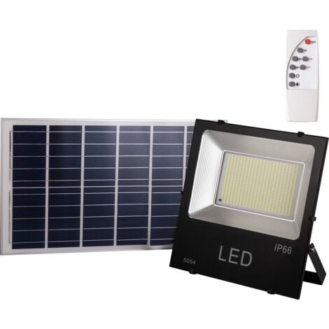 GREENICE Foco Proyector LED 200W 20.000Lm 6000ºK Solar Sensor 200W + Control Remoto Panel 6V/30W 40.000H [HO-626006-CW]