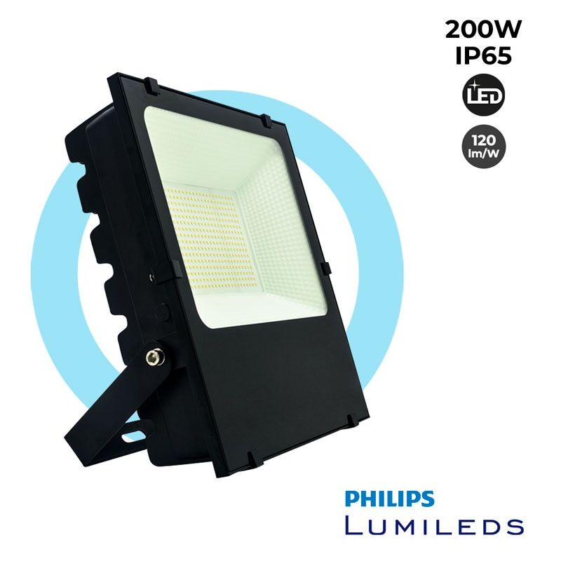 

Foco proyector LED 200W Chip Philips IP65 | Blanco frío 6000K