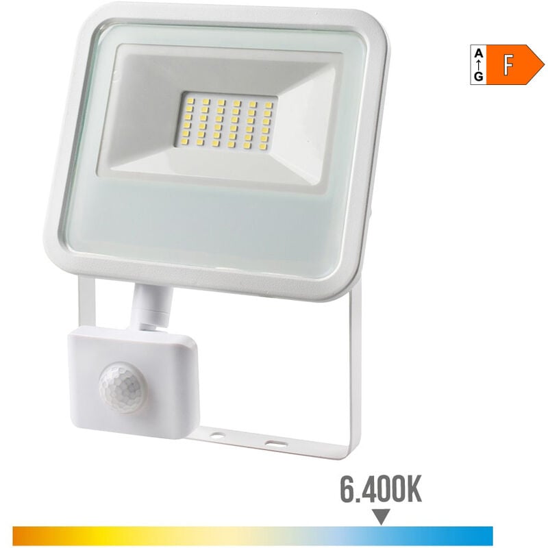 

Foco proyector led 30w 2100 lm 6400k luz fria con sensor de presencia - EDM
