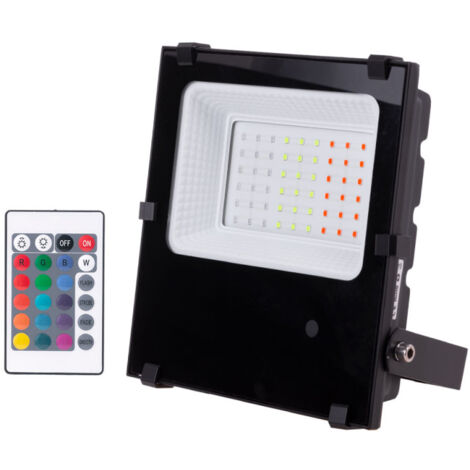 Foco Proyector LED 30W IP65 Mando a Distancia RGB 40.000H [1916-NS-HVFL30W-F-RGB]