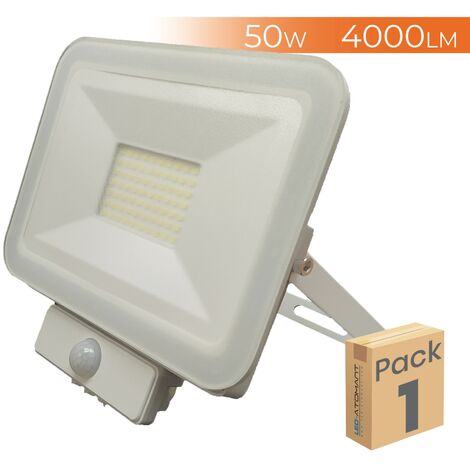 LED ATOMANT SL Foco Proyector LED con Sensor de Movimiento 50W 4000LM 6500K Pack 1 Ud.