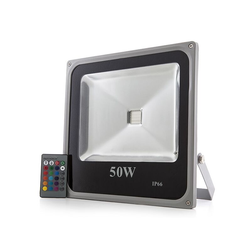 

Foco Proyector LED 50W 4.300Lm IP65 Mando a Distancia RGB 30.000H [HX-FL50-RGB] | RGB (HX-FL50-RGB)