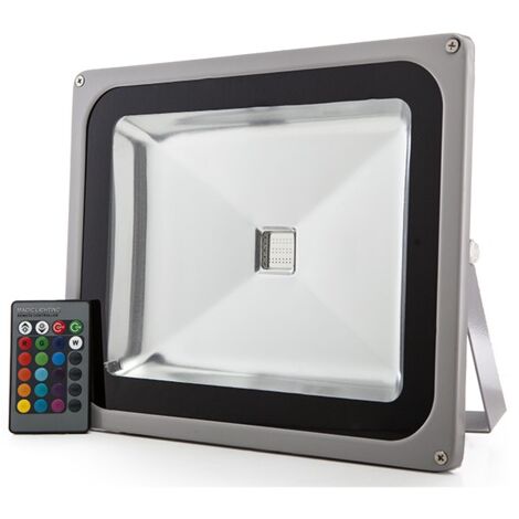 Foco Proyector LED IP65 50W RGB Mando a Distancia | RGB (JWSFL50RGB)