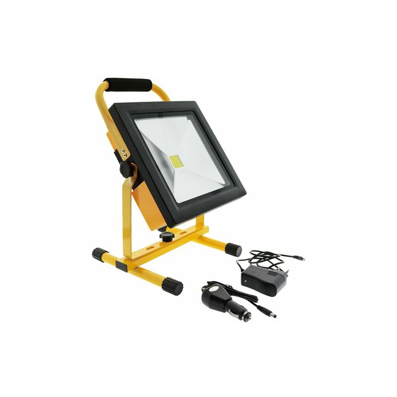 

Foco proyector LED portátil con batería 30W Blanco Frío 6000K - Iluminashop