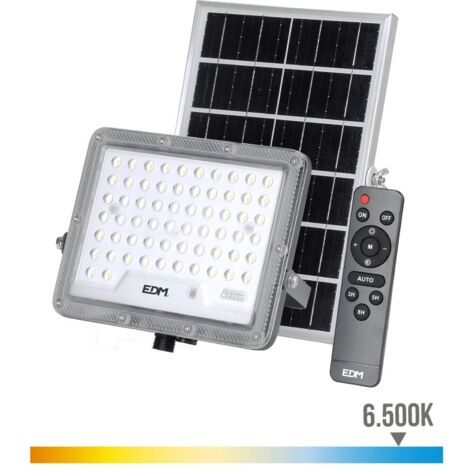 Foco proyector solar slim 400w 3.500lm 6.500k edm