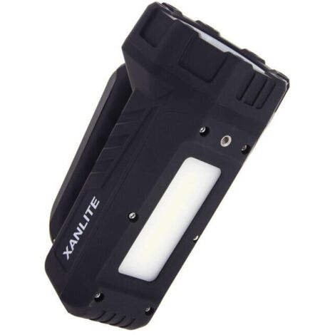 Foco recargable Xanlite, 900/400/80 lm, 600 metros, negro Sans marque