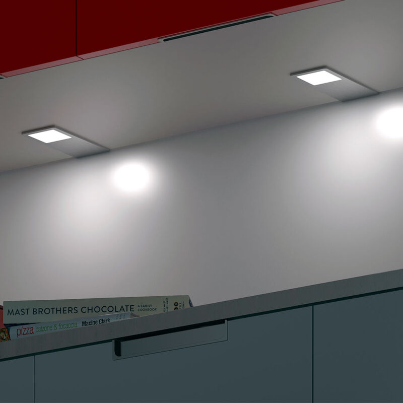 

Foco Rectangular sobrep. Led Aylin 5W-12V Luz Calida - Cromo Look