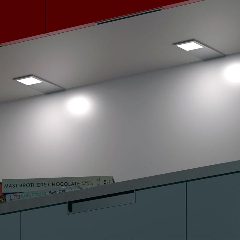 

Foco Rectangular sobrep. Led Aylin 5W-12V Luz Fria - Cromo Look