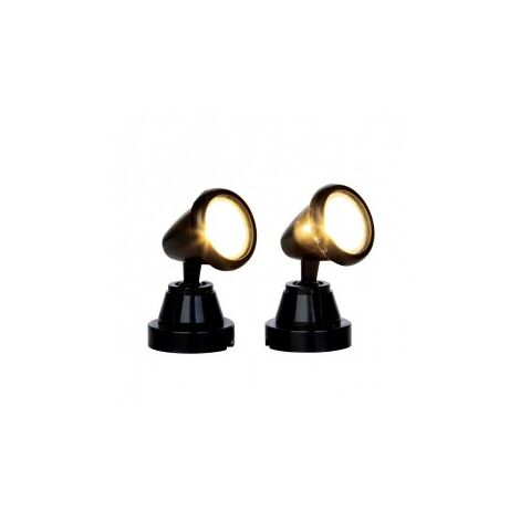 Foco redondo para belén 3,5 cm set 2 piezas