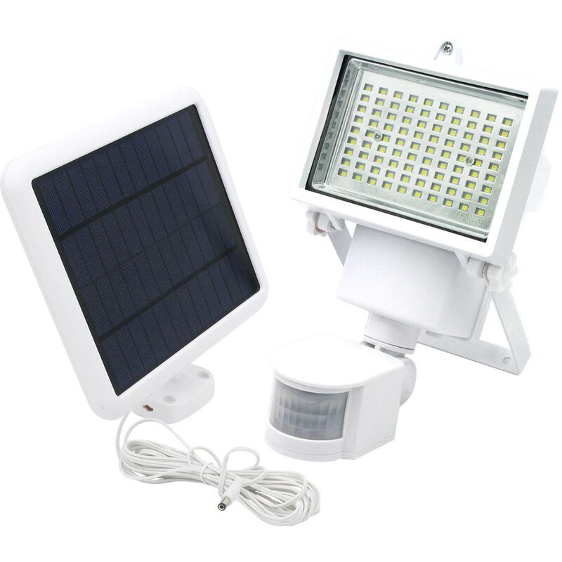 

Foco solar blanco poderoso LED remoto de iluminación COOPER BLANCO H22cm con detector de movimiento giratorio