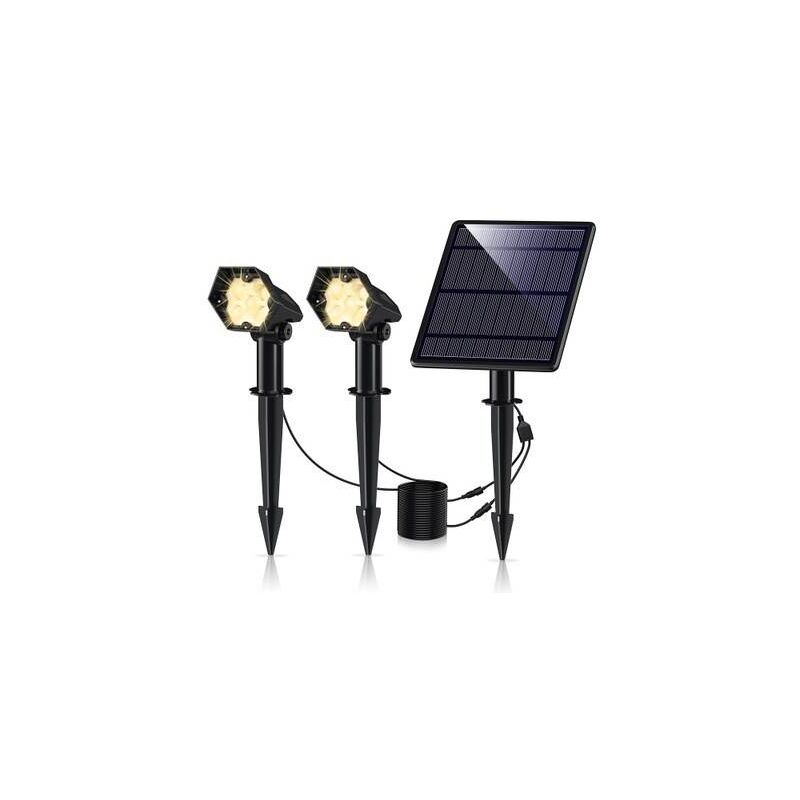 

Foco Solar Exterior Doble 3W IP65 | Blanco cálido 3000K