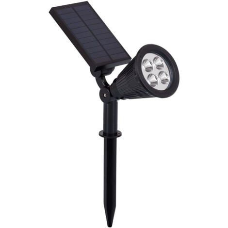 Foco Solar Exterior LED con Pincho Meillion 3000K Blanco Cálido