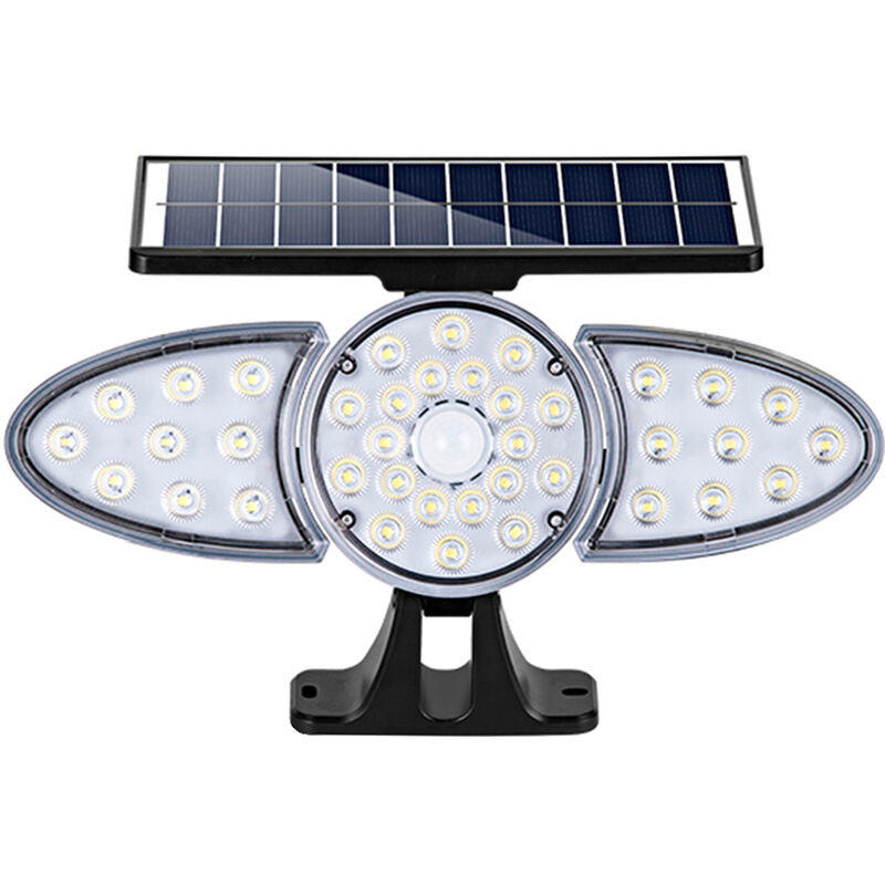 

Foco solar para jardin PIR, 38 focos solares LED, lampara de induccion con control de luz montada en la pared, IP65, impermeable, con energia solar,