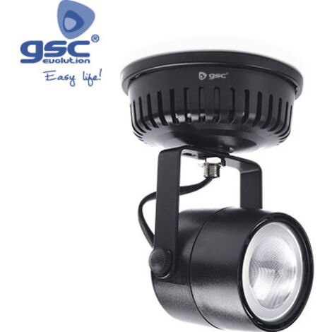 Foco superficie LED orientable 28W 3000K Negro