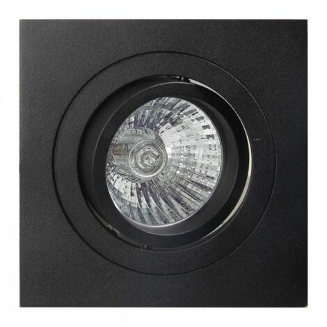 Agujero de foco empotrable redondo 7cm LED lámpara ajustable 6W GU10 luz de  techo COLOR NEGRO RGBW LUZ + 6000K