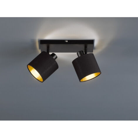 Foco Tommy 2xE14 Spot Negro L28 cm Trio Lighting