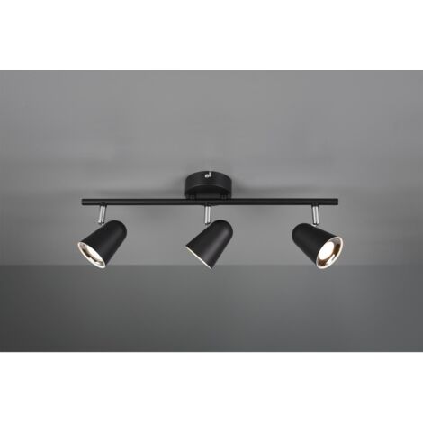 Foco Toulouse Negro 3 Spot Led L48 cm Trio Lighting